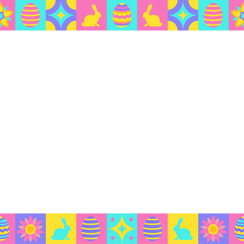 Pastel Easter Frame with Transparent Center for Festive Design - Download Free Stock Videos Pikwizard.com