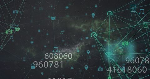 Digital Connections and Network Data Visualizing Technology - Download Free Stock Images Pikwizard.com