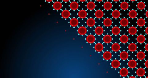 Abstract Molecular Cells on Dark Blue Background - Download Free Stock Images Pikwizard.com