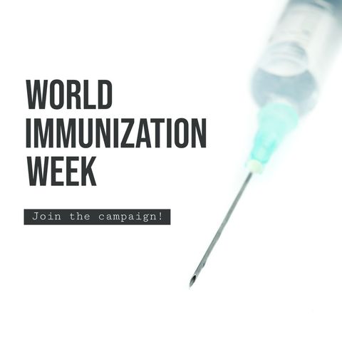 Promotional Banner for World Immunization Week - Download Free Stock Templates Pikwizard.com