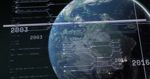 Global Data Network Interface Over Globe