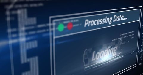 Advanced Data Processing Screen on Digital Interface - Download Free Stock Images Pikwizard.com