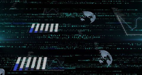 Digital Dashboard with Global Data and Analytics Visualization