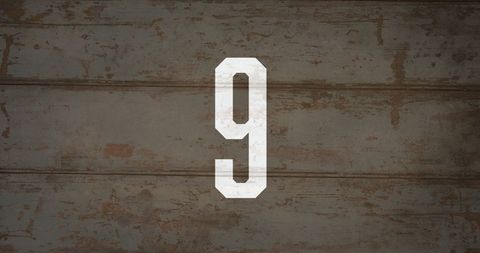 Number Nine on Rustic Background Rust and Rough Plaster - Download Free Stock Images Pikwizard.com