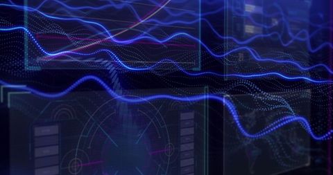 Futuristic Data Visualization Interface with Digital Analytics Graphs - Download Free Stock Images Pikwizard.com