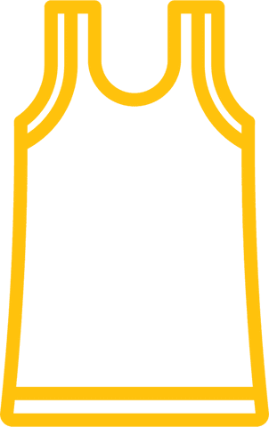 Yellow Tank Top Vector on Transparent Background for Sports Design - Download Free Stock Videos Pikwizard.com
