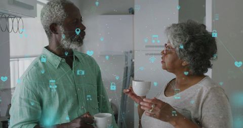 Senior African American Couple Experiencing Digital Connectivity - Download Free Stock Images Pikwizard.com