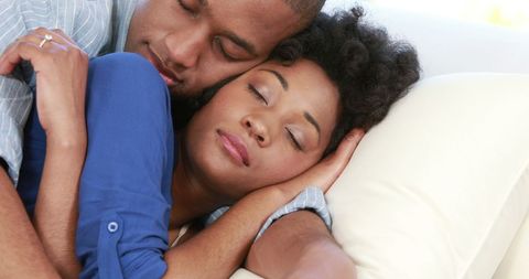 African American Couple Relaxing in Embrace - Download Free Stock Images Pikwizard.com