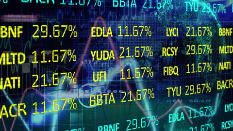 Financial Data and Stock Exchange Concept Animation