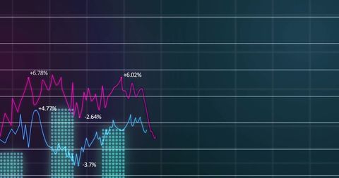 Financial Data Processing Graph with Digital Interface