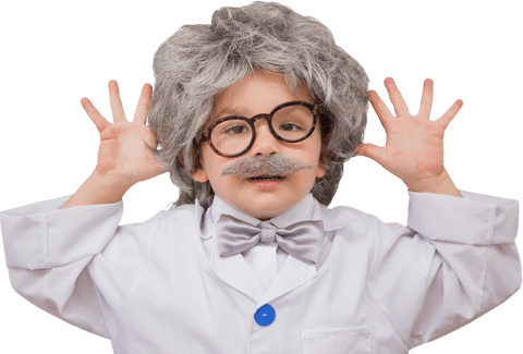 playful scientist boy with grand hair wearing lab coat - transparent background - Download Free Stock Videos Pikwizard.com