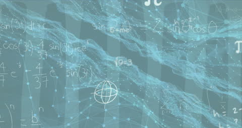 Digital Network Overlay on Coastal City Animation