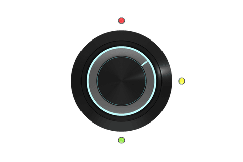 3d rendered rotary knob with rgb lights transparent background - Download Free Stock Videos Pikwizard.com