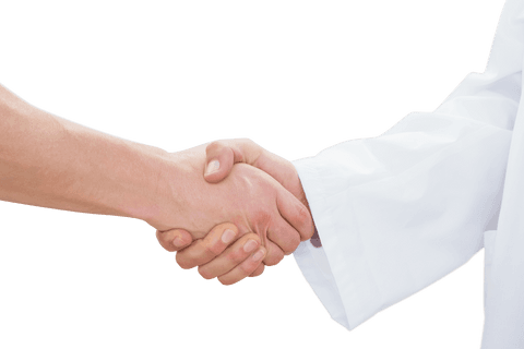Transparent Doctor and Patient Handshake Closeup Agreement - Download Free Stock Videos Pikwizard.com