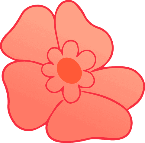 Coral Flower Blossom Floating on Transparent Background for Overlay Design - Download Free Stock Videos Pikwizard.com