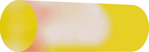 Transparent capsule shape with yellow peach gradient background