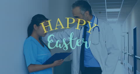 Medical Worker with Caution Message Enhances Patient Awareness