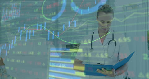 Healthcare Professional with Finance and Stock Market Overlay