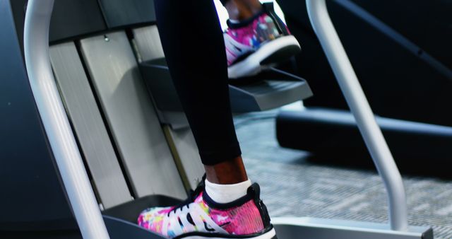 Person Exercising on Stair Stepper Machine in Gym - Download Free Stock Images Pikwizard.com