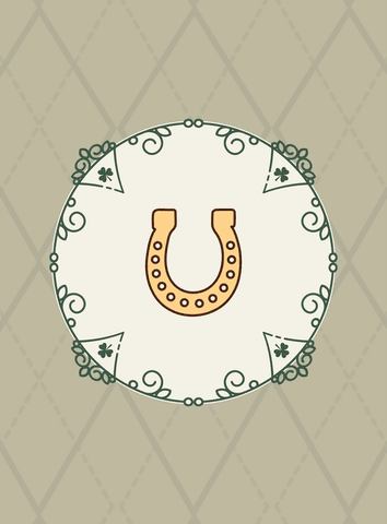Horseshoe Icon with Green Pattern on Transparent Background - Download Free Stock Videos Pikwizard.com