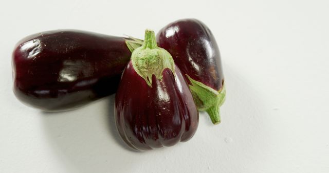 Fresh Eggplant Isolated on White Surface - Download Free Stock Images Pikwizard.com