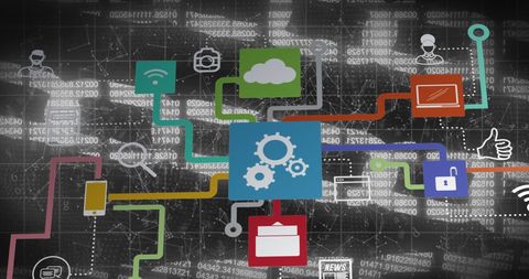 Innovative Network Technology and Data Processing System - Download Free Stock Images Pikwizard.com