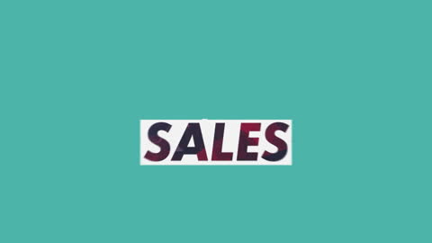 Animated Comic Style Text with Sales Theme