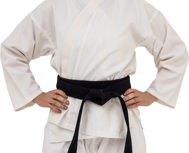 Transparent Karate Uniform Focuses on Strength and Discipline - Download Free Stock Videos Pikwizard.com