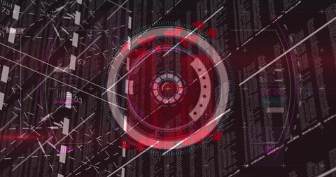 Futuristic Digital Interface Displaying Financial Data and Scanning - Download Free Stock Images Pikwizard.com