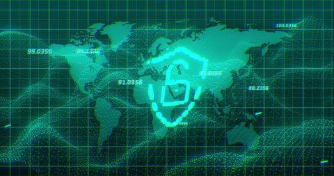 Digital Shield Representing Global Cybersecurity Network - Download Free Stock Images Pikwizard.com