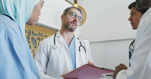 Group of Diverse Doctors Sharing Medical Information - Download Free Stock Images Pikwizard.com