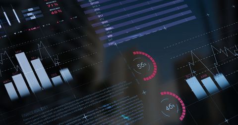 Digital Interface with Data Visuals for Technology Concepts - Download Free Stock Images Pikwizard.com