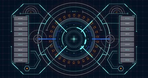 Futuristic HUD Interface Analyzing COVID-19 Cell Data - Download Free Stock Images Pikwizard.com