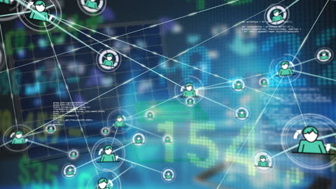 Animated Network Connections Over Digital Data Interface