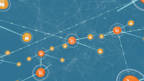 Digital Shopping Network with Secure Connections Concept