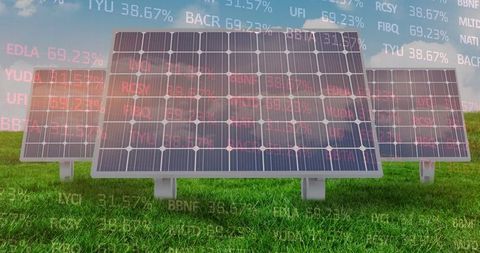 Financial Growth in Solar Energy Market with Data Overlay