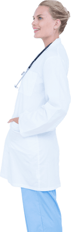 Confident Female Doctor Profile Transparent PNG - Download Free Stock Videos Pikwizard.com