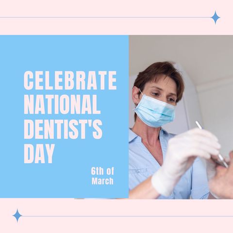 National dentist's day celebration: dentist treats male patient