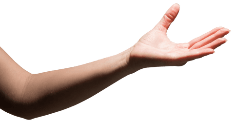 caucasian woman's hand reaching out transparent background - Download Free Stock Videos Pikwizard.com