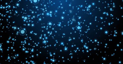 Glowing Blue Circles Falling on Dark Background - Download Free Stock Images Pikwizard.com