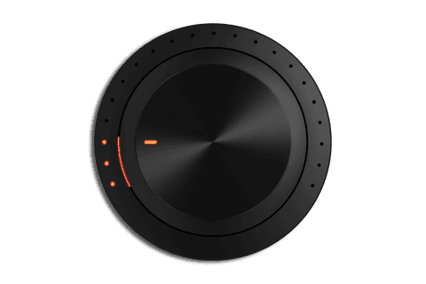 transparent digital volume control knob with red indicator - Download Free Stock Videos Pikwizard.com
