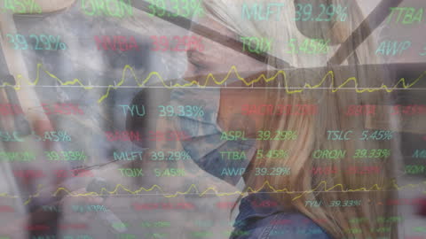 Man Engaged with Financial Data Analysis Using Smartphone