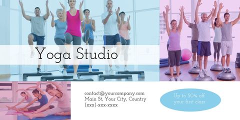 Diverse Group in Yoga Class Promoting Wellness and Vitality - Download Free Stock Templates Pikwizard.com