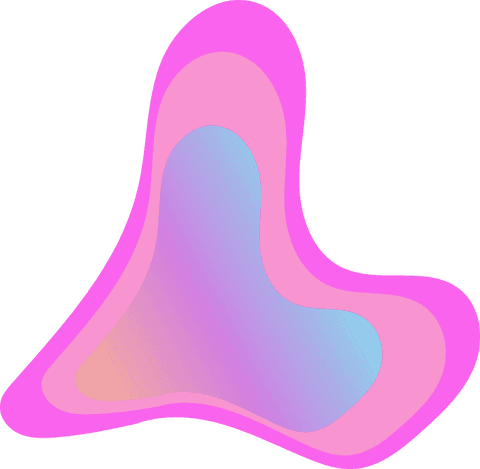 Abstract Neon Pink Blob on Transparent Background with Gradient Fill - Download Free Stock Videos Pikwizard.com