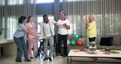 Welcoming Physiotherapy Patient at Healthcare Center