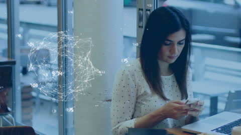 Modern Technology and Global Connection Concept Visualized