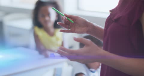 Diverse Classroom Interaction with Animated Light Trails