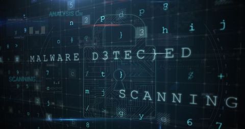 Digital Interface Indicating Malware Detection in Cyber Security - Download Free Stock Images Pikwizard.com