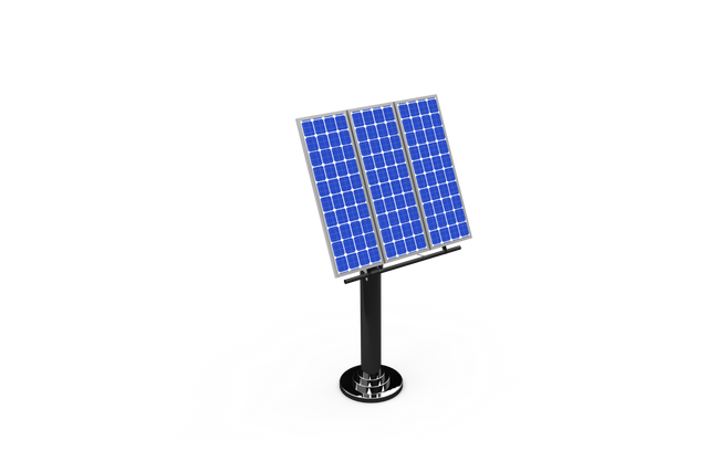 Photovoltaic Solar Panels on Stand Isolated on Transparent Background - Download Free Stock Videos Pikwizard.com