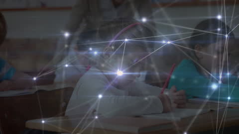 Young Student Engaging with Digital Learning Technology in School